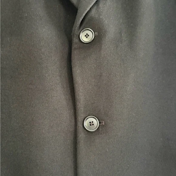 Joseph Abboud Men’s Wool Blend Overcoat Size 44 Short - Picture 3 of 8